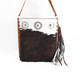 Saddle Leather & "Exotic" Hair on Hide Daily Traveler Handbag Saddle Leather & "Exotic" Hair on Hide Daily Traveler Handbag